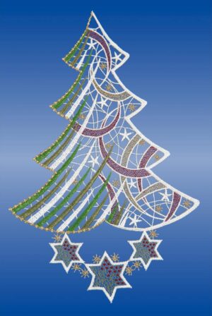 Plauener Spitze Fensterbilder Weihnachten
