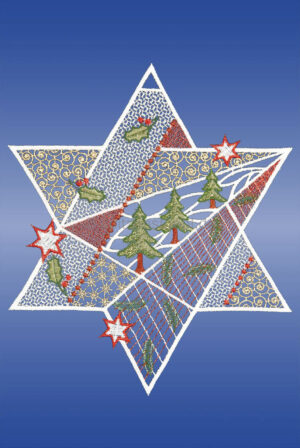 Plauener Spitze Fensterbilder Weihnachten