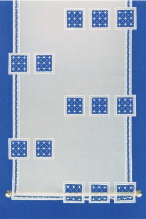 Moderne Plauener Spitze Fensterbehang Gardinen Schneeballspitze Kai 60x140cm