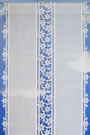 moderner flächenvorhang kleine blüten breite 60 cm