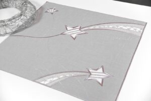 Weihnachtstischdecken und Tischläufer modern ecru aus Plauener Spitze