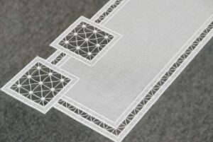 Modernes Plauener Spitze Tischband