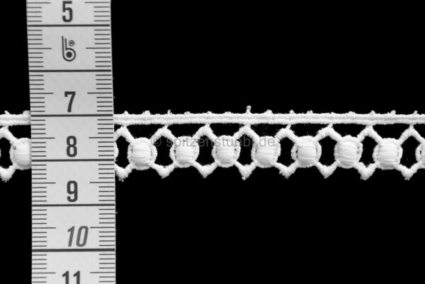 spitzenband baumwolle weiß i schmal 1,5 cm