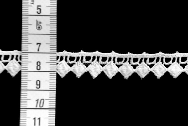 spitzenband baumwolle weiß iii schmal 1,5 cm